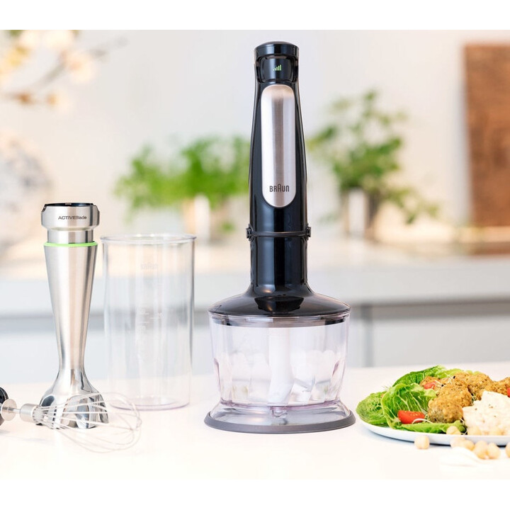 Braun mq 7035x 0,6 l frullatore a immersione 1000 w nero, acciaio satinato