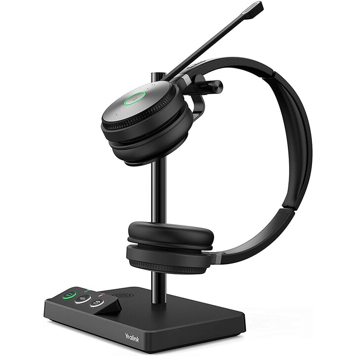 Yealink WH62 Dual Fones de Ouvido Preto