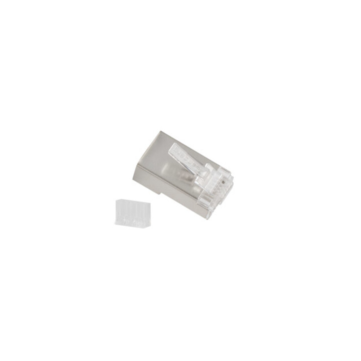 Lanberg PLS-6000 connecteur de fils RJ-45 Acier inoxydable, Transparent