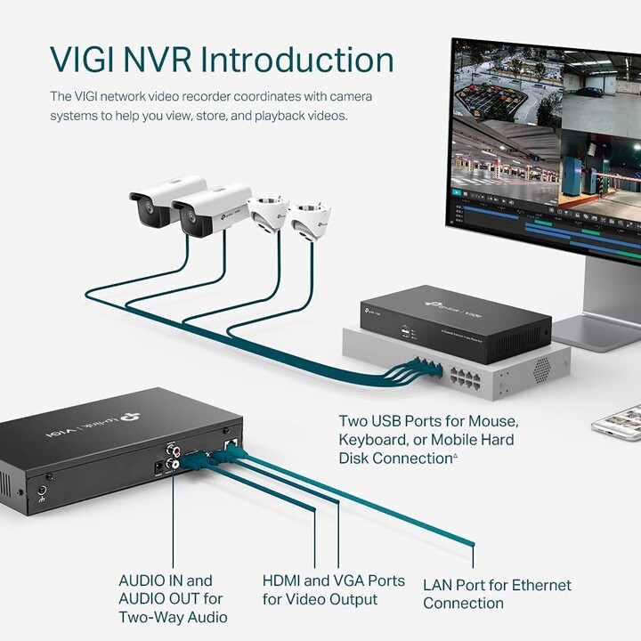 Videoregistratore di rete TP-LINK VIGI a 8 canali