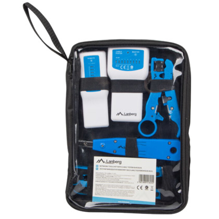 Lanberg NT-0302 Kabel-Crimper Werkzeugsatz Mehrfarbig