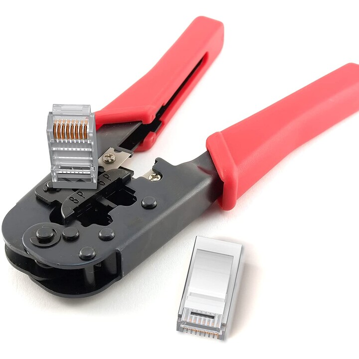 Lanberg PLS-6000 connecteur de fils RJ-45 Acier inoxydable, Transparent