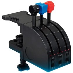 Palancas de Eje de Cuandrante de Aceleración para Simulación de Vuelo Logitech Flight Throttle Quadrant