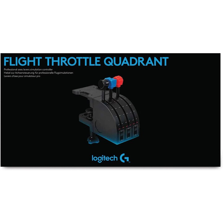 Quadrante do acelerador Quadrante do acelerador Logitech Flight Simulation Axle Levers