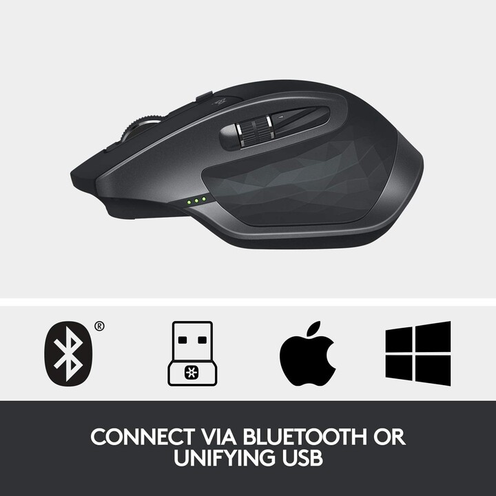 Logitech MX Master 2S Wireless Bluetooth Mouse / Até 4000 DPI