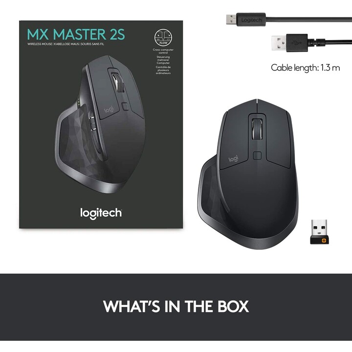 Logitech MX Master 2S Wireless Bluetooth Mouse / Up to 4000 DPI