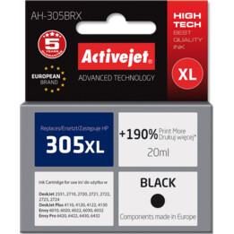 Activejet AH-305BRX cartucho de tinta 1 pieza(s) Compatible Alto rendimiento (XL) Negro