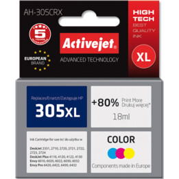 Activejet AH-305CRX cartucho de tinta 1 pieza(s) Compatible Alto rendimiento (XL) Cian, Magenta, Amarillo