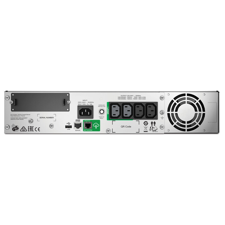 APC SMT1500RMI2UC Gruppo di continuità (UPS) Line Interactive 1,5 kVA 1000 W 4 prese CA