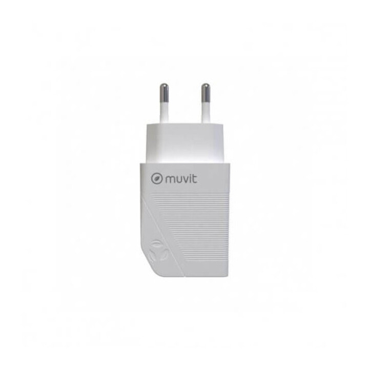Adaptador de alimentação USB-C branco de 20 W da Muvit