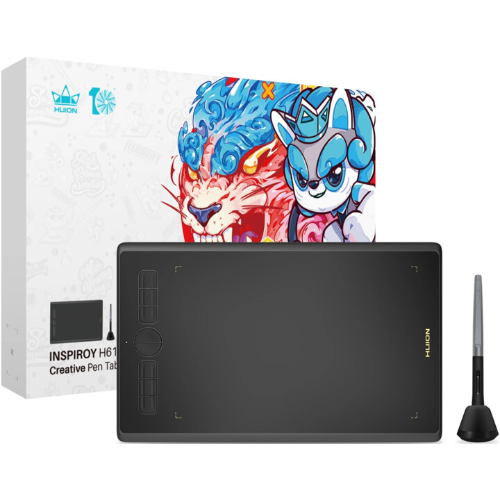Huion Inspiroy H580X Tavoletta Grafica Nero