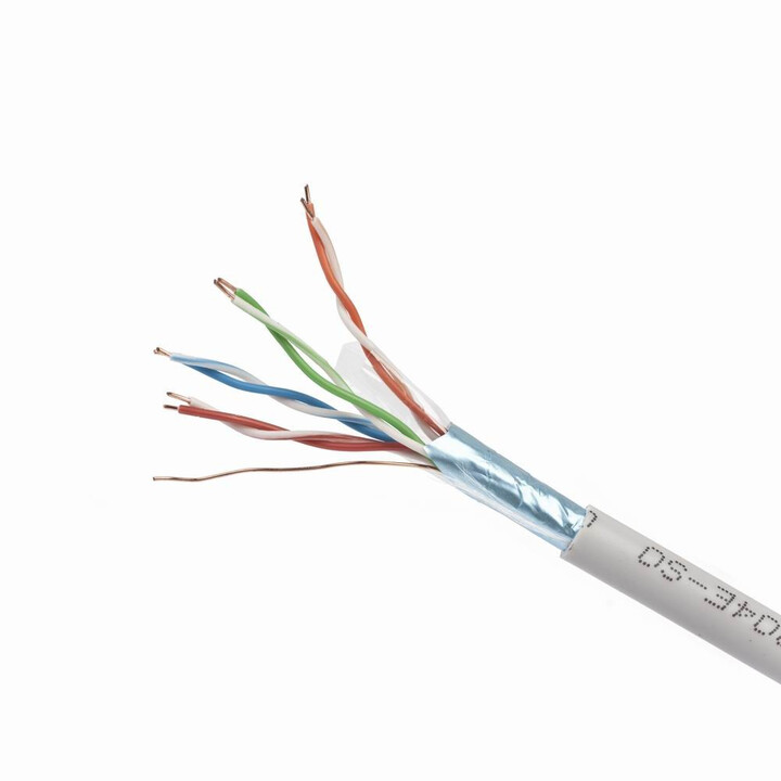 Cabo de rede Gembird CAT5e FTP 100m F / UTP (FTP) cinza
