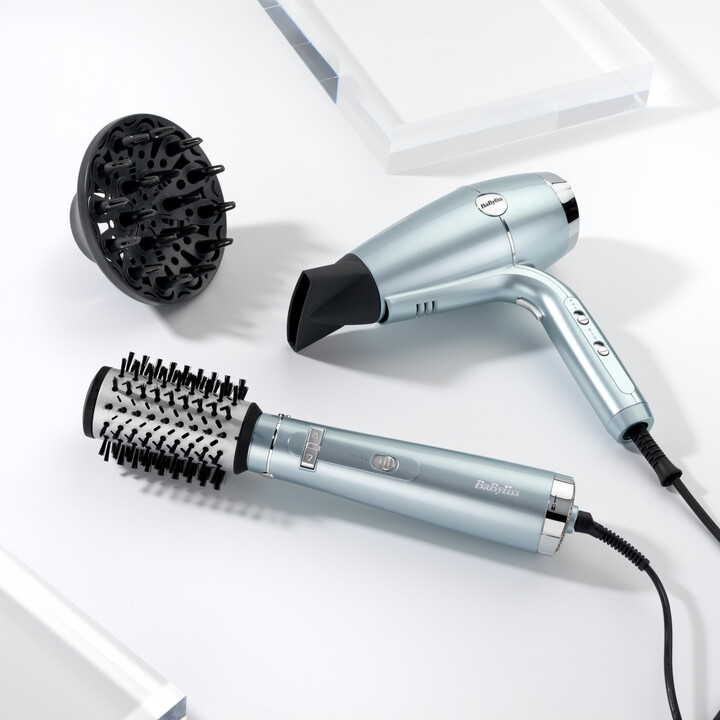 BaByliss Hyrdo-Fusion Hydro Fusion Hair Dryer 2100 W Metálico