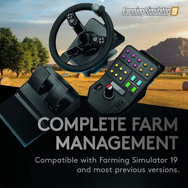 Logitech G Saitek Farm Sim Controller (Lenkrad, Pedale, Seitenkonsole)