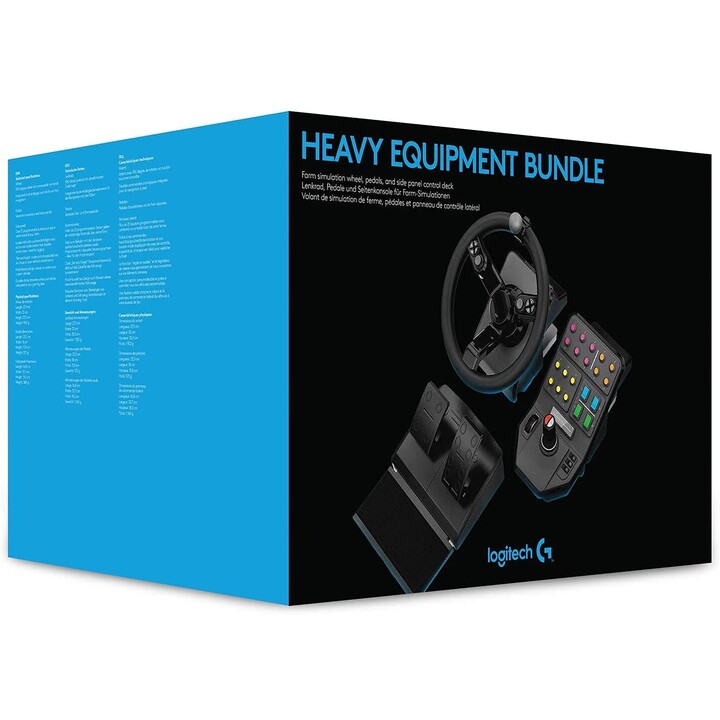 Logitech G Saitek Farm Sim Controller (steering wheel, pedals, side panel)