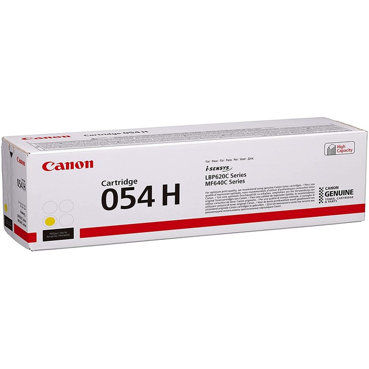 Toner Canon Original 054 H - amarelo 2.300 páginas (3027C002)