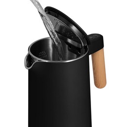 Elektrischer Wasserkocher Doppelwandig 1,5 L Concept Schwarz RK 3301