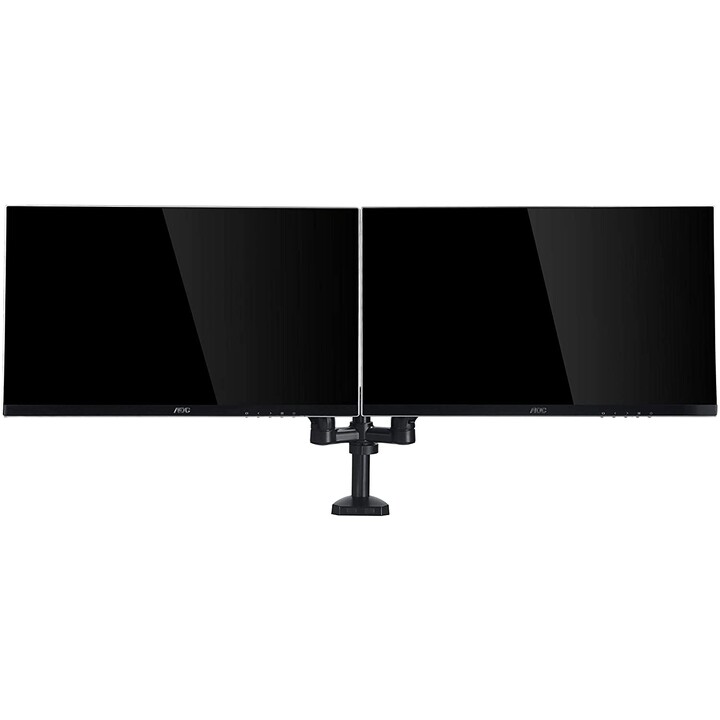 AOC AD110D0 support de table à double moniteur ressort à gaz inclinable/pivotant/pivotant au maximum 68,58 cm (27 ") chacun