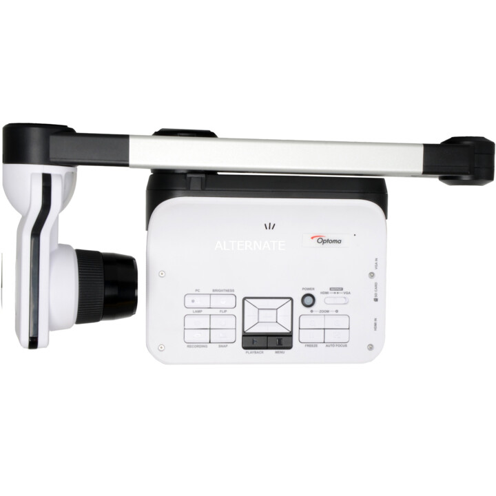 Caméra de documents Optoma DC556 LED (4K, 3840x2160, 13MP, zoom optique 17x, 1080p, HDMI, VGA, USB-A)