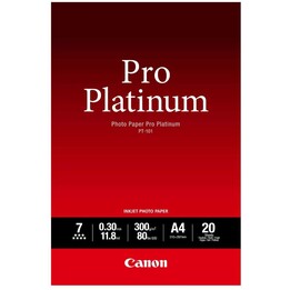 Canon PT-101 Pro Platinum Fotopapier glänzend A4 210x297mm 300 g/m² - 20 Blatt (2768B016)