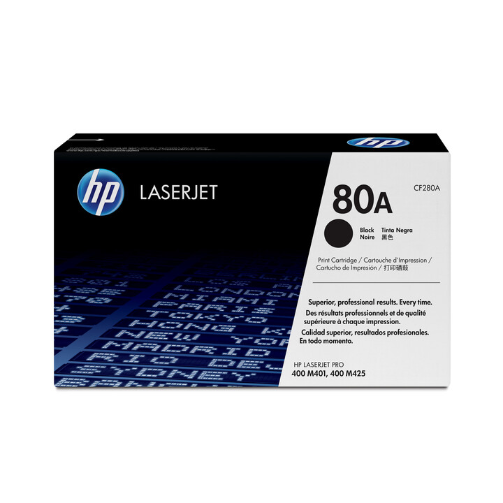 Cartuccia toner nero originale HP 80A LaserJet