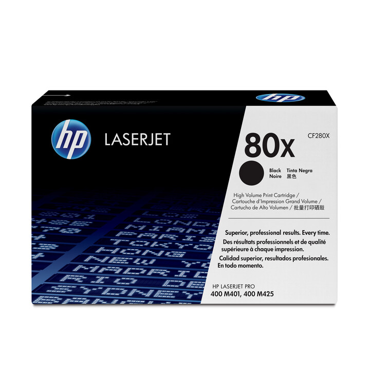 HP 80X svart LaserJet-tonerkassett med hög kapacitet, original Cartouche de toner 1 pièce(s) Noir