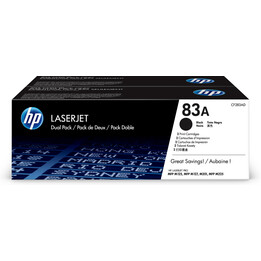 Confezione da 2 cartucce toner originali HP 83A nero LaserJet Risparmio