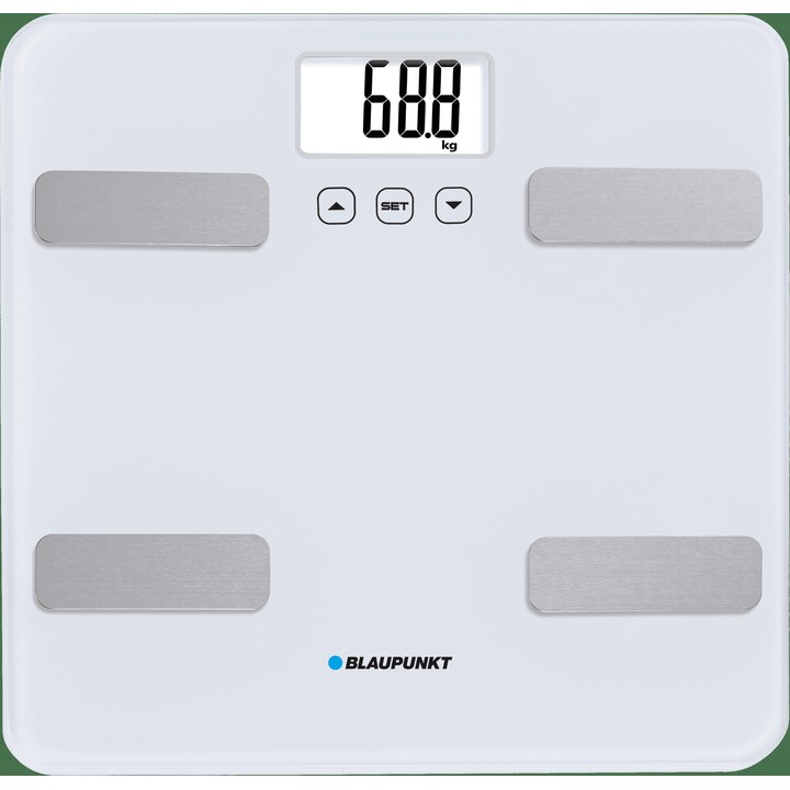 Blaupunkt BSM501 Bilancia personale elettronica bianca quadrata