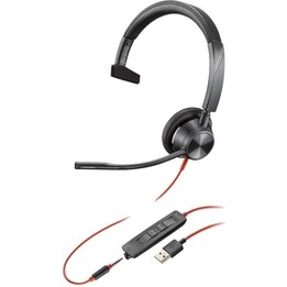 Poly Blackwire 3300 Series 3315 Mono Headset On-Ear (USB-A, conector de 3,5 mm, cableado)