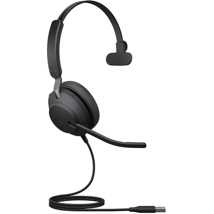 Jabra Evolve2 40 UC Mono Headset On-Ear, konvertierbar, kabelgebunden, USB