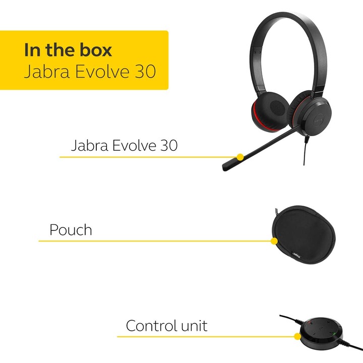 Jabra Evolve 30 II MS Casque supra-auriculaire filaire stéréo 5399-823-309