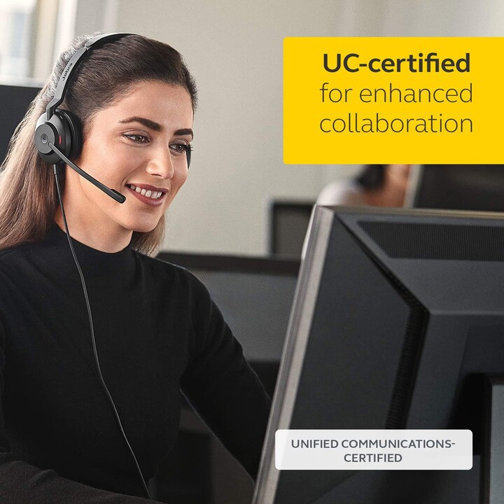 Jabra Evolve2 30 UC Stereo Headset On-Ear (USB-A, wired)