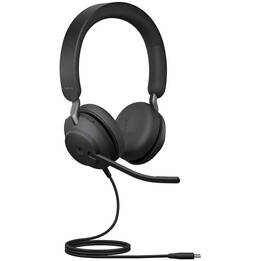 Jabra Evolve2 40 MS Stereo Headset On-Ear wired, USB
