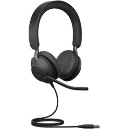 Fone de ouvido estéreo Jabra Evolve2 40 MS com isolamento de ruído 24089-999-999