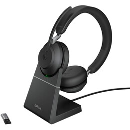 Auriculares estéreo abiertos Jabra Evolve2 65 MS, inalámbricos, Bluetooth, USB