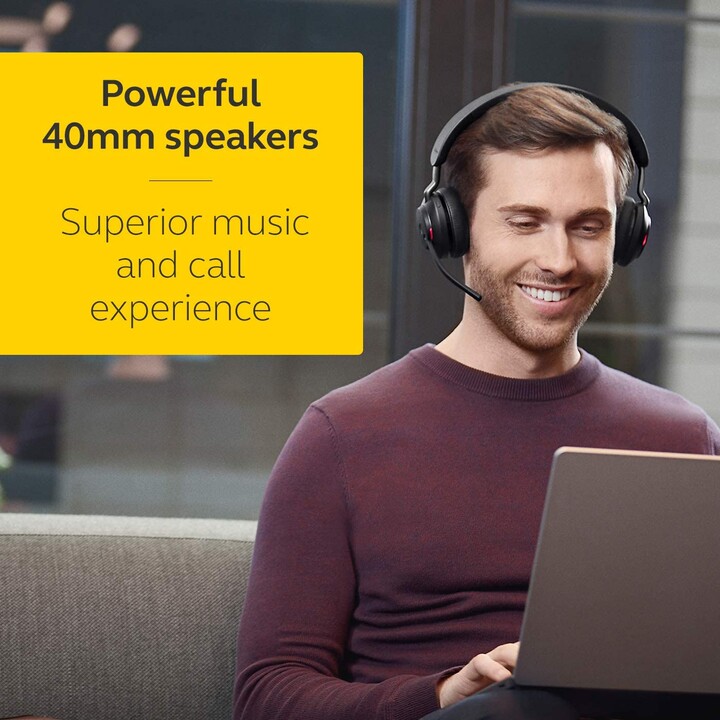 Jabra Evolve2 65 UC Stereo kabelloses Bluetooth Headset USB-C