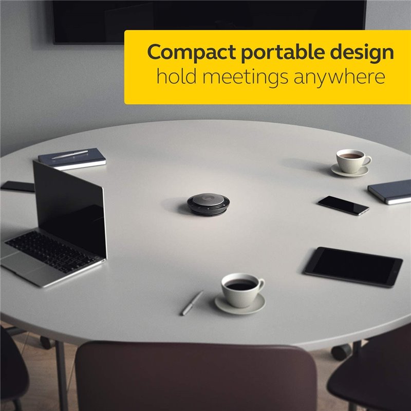 Teléfono manos libres Jabra SPEAK 750 MS VoIP para mesa inalámbrica, Bluetooth, USB