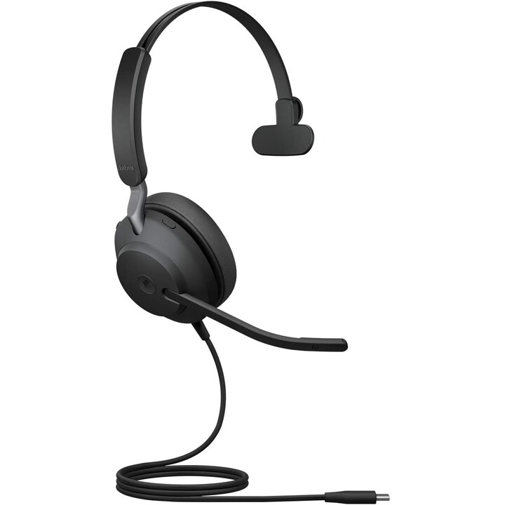 Jabra Evolve2 40 MS auricolare mono con cavo on-ear con isolamento acustico 24089-899-899