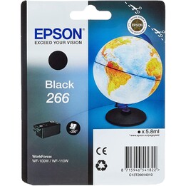 Cartucho de impressora Epson 266 preto de 250 páginas 5,8ml (C13T26614010)