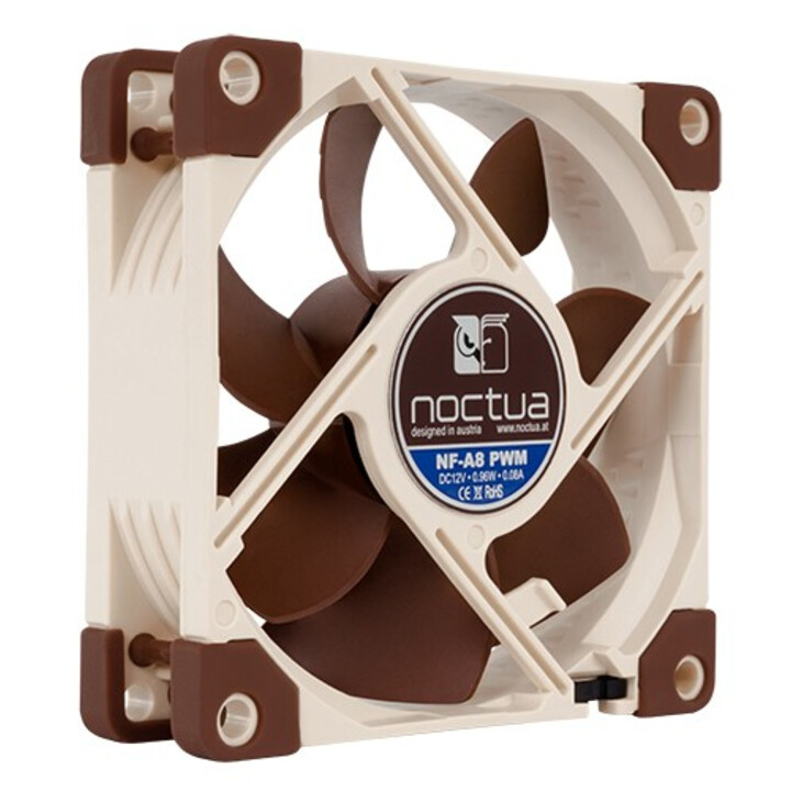Noctua NF-A8 PWM ventilador de PC Carcasa del ordenador Enfriador 8 cm Beige, Marrón