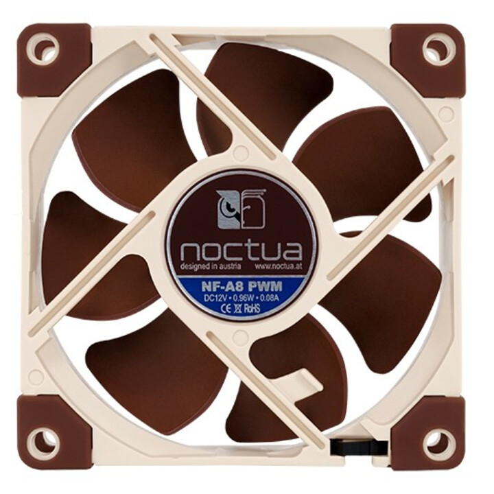 Noctua NF-A8 PWM ventilador de PC Carcasa del ordenador Enfriador 8 cm Beige, Marrón