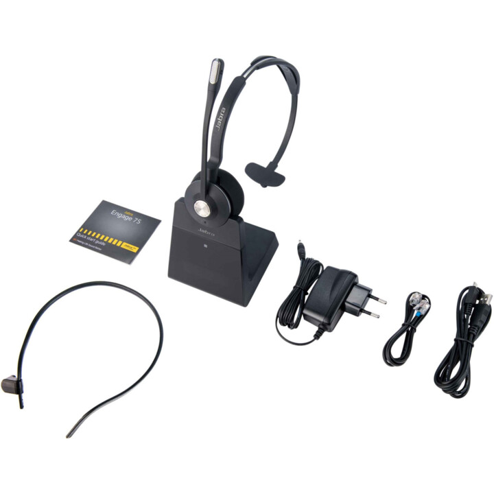 Jabra Engage 75 Mono wireless DECT / Bluetooth headset with charging station 9556-583-111