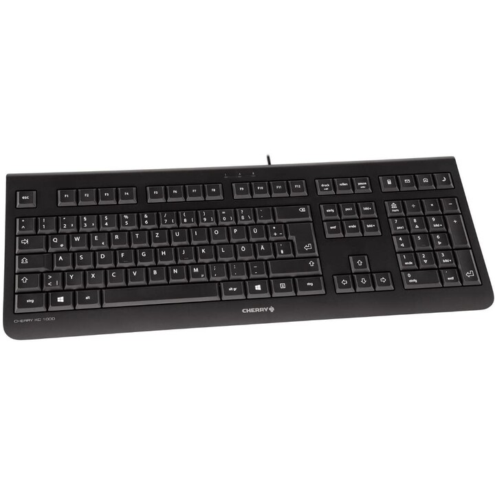 Teclado con cable CHERRY KC 1000, negro (el profesional silencioso y versátil)