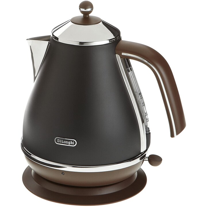 DeLonghi KBOV 2001.BK Wasserkocher 1,7 l Schwarz , Braun 2000 W