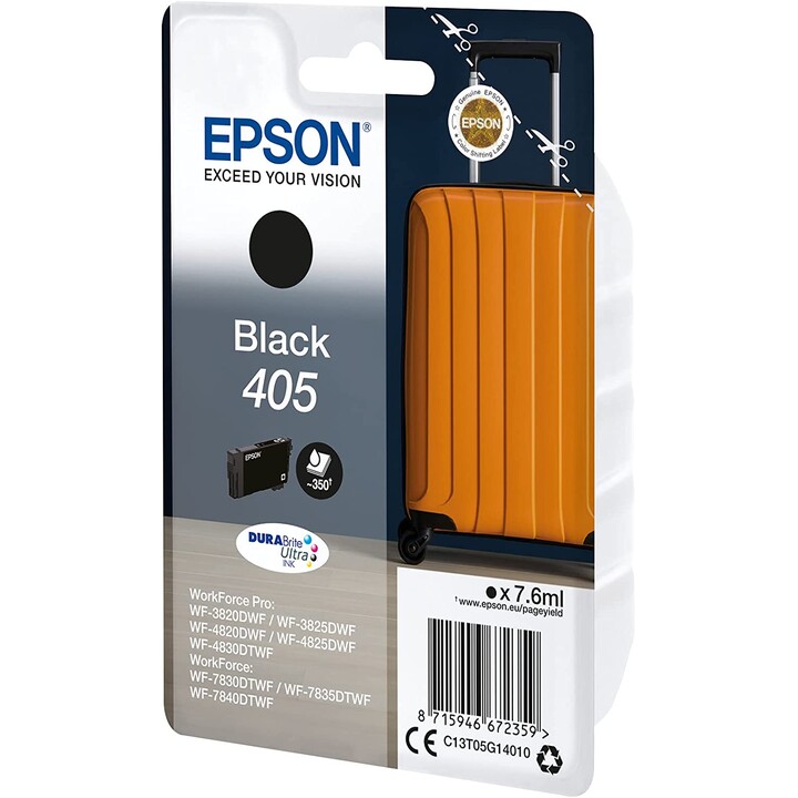 Cartouche d'imprimante Epson original 405 case noir 7,6 ml (C13T05G14010)