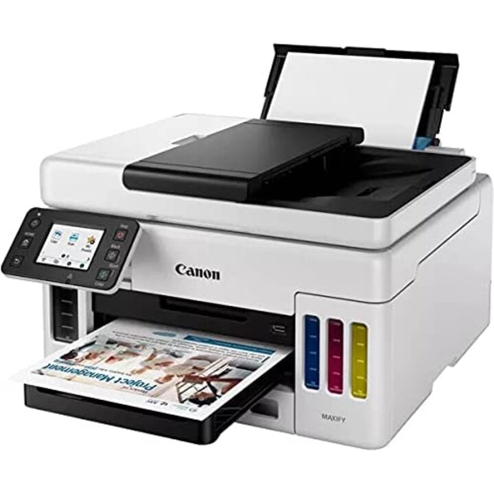 Impresora multifunción Canon MAXIFY GX6050 MegaTank (A4, 3 en 1, impresora, fotocopiadora, escáner, USB, WLAN, LAN, dúplex)
