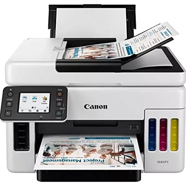 Impresora multifunción Canon MAXIFY GX6050 MegaTank (A4, 3 en 1, impresora, fotocopiadora, escáner, USB, WLAN, LAN, dúplex)