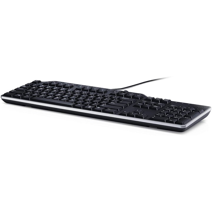 Teclado multimídia empresarial Dell KB522 com fio (USB)