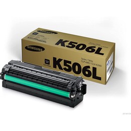Samsung Original CLT-K506L Toner Schwarz 6.000 Seiten (CLT-K506L/ELS)fürCLP-680DW/ND, CLX-6260FD/FR/FW/ND