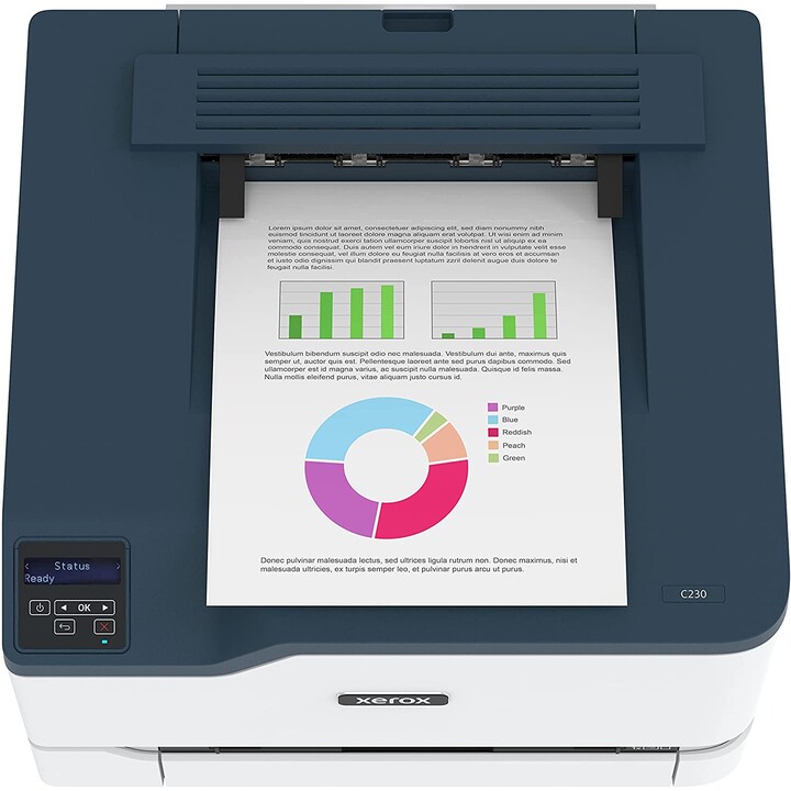 Impressora a laser colorida Xerox C230V_DNI (A4, impressora, duplex, rede, WiFi, USB)
